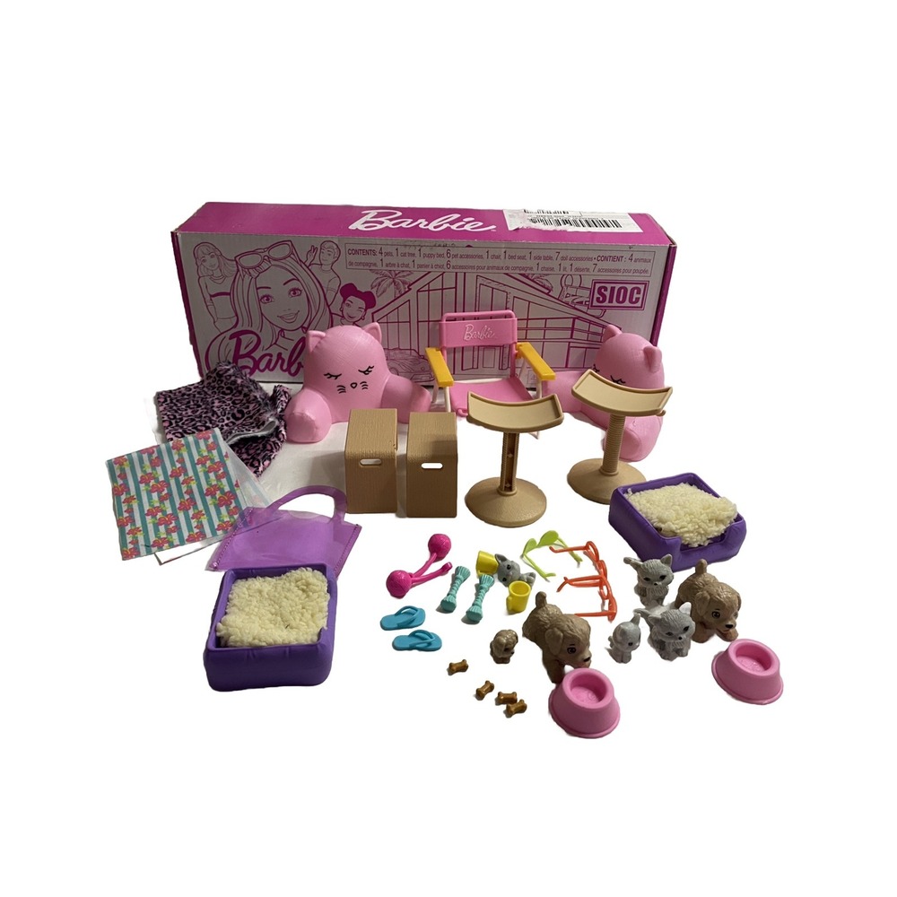 Barbie‎ Pet Home Accessories HBF04 2020 Mattel Incomplete Lot w Box